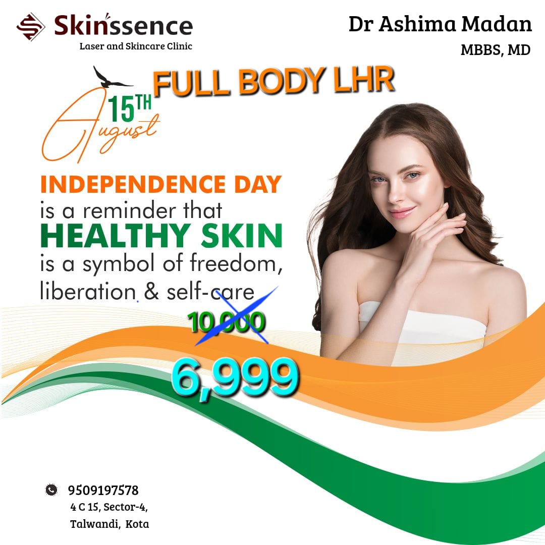 Independence from Unwanted Hair: Full Body Laser for ₹6999/Session