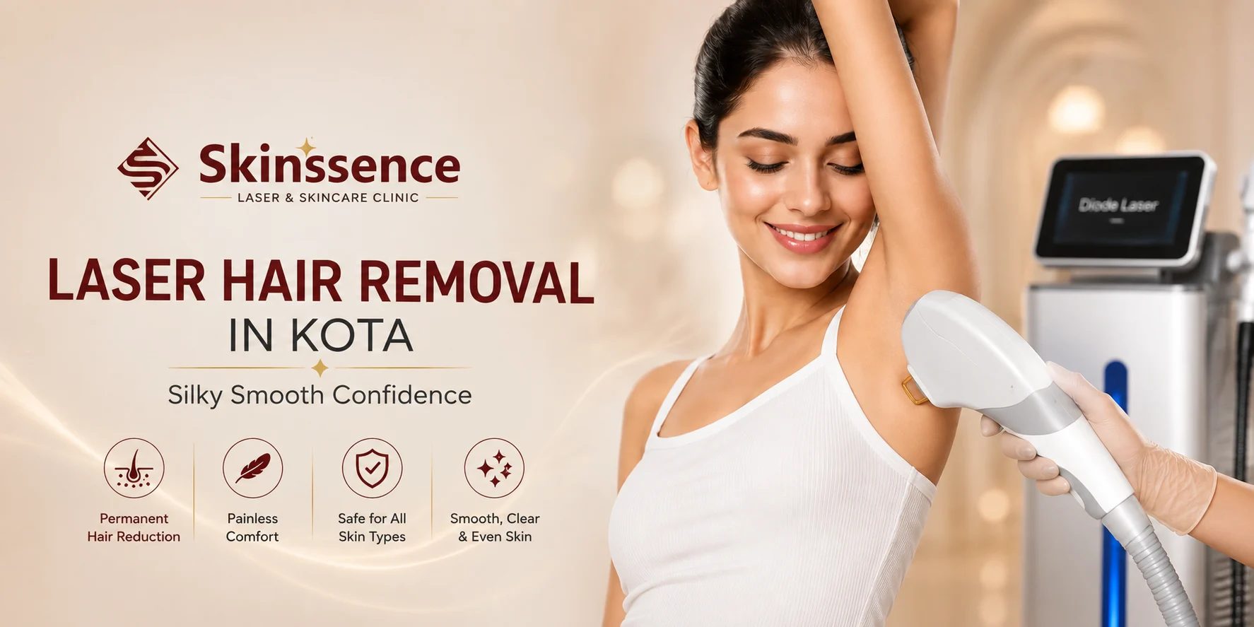Full Body Laser Hair Removal at Skinssence Kota